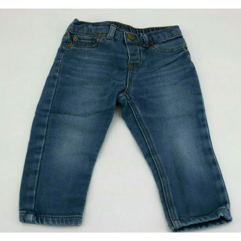 The Childrens Place Girls Blue Jeans Shirt Outfit Bundle Kids Size 18-24 Months - Picture 2 of 9